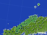 島根県のアメダス実況(降水量)(2016年09月12日)