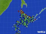 2016年09月13日の北海道地方のアメダス(日照時間)