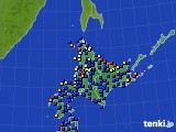 2016年09月14日の北海道地方のアメダス(日照時間)