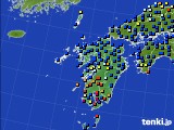 九州地方のアメダス実況(日照時間)(2016年09月14日)