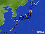 2016年09月14日のアメダス(日照時間)