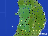 秋田県のアメダス実況(日照時間)(2016年09月14日)