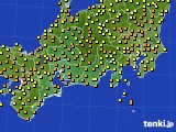 東海地方のアメダス実況(気温)(2016年09月14日)