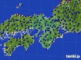 近畿地方のアメダス実況(日照時間)(2016年09月15日)