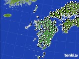 九州地方のアメダス実況(風向・風速)(2016年09月15日)