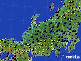 2016年09月16日の北陸地方のアメダス(日照時間)