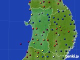 秋田県のアメダス実況(日照時間)(2016年09月16日)