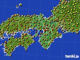 近畿地方のアメダス実況(気温)(2016年09月16日)