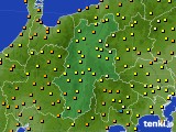 長野県のアメダス実況(気温)(2016年09月16日)
