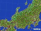 北陸地方のアメダス実況(気温)(2016年09月17日)