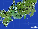 2016年09月18日の東海地方のアメダス(降水量)