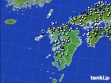 九州地方のアメダス実況(降水量)(2016年09月18日)