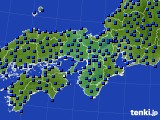 近畿地方のアメダス実況(日照時間)(2016年09月18日)