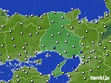 兵庫県のアメダス実況(風向・風速)(2016年09月18日)