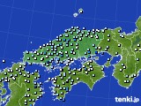 中国地方のアメダス実況(降水量)(2016年09月19日)