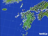 九州地方のアメダス実況(降水量)(2016年09月19日)