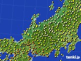 北陸地方のアメダス実況(気温)(2016年09月19日)