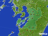 2016年09月19日の熊本県のアメダス(気温)