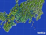 2016年09月20日の東海地方のアメダス(降水量)