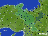 京都府のアメダス実況(降水量)(2016年09月20日)