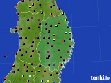 岩手県のアメダス実況(日照時間)(2016年09月21日)