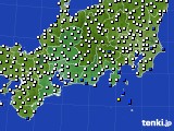 東海地方のアメダス実況(風向・風速)(2016年09月21日)