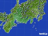 2016年09月22日の東海地方のアメダス(降水量)