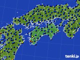 四国地方のアメダス実況(日照時間)(2016年09月22日)