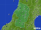 山形県のアメダス実況(風向・風速)(2016年09月22日)