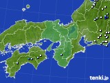 近畿地方のアメダス実況(降水量)(2016年09月23日)