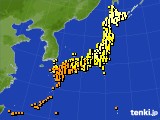 アメダス実況(気温)(2016年09月23日)