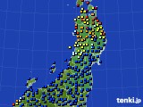 東北地方のアメダス実況(日照時間)(2016年09月24日)