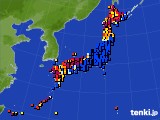 アメダス実況(日照時間)(2016年09月24日)