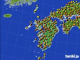 九州地方のアメダス実況(気温)(2016年09月24日)