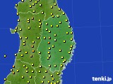 岩手県のアメダス実況(気温)(2016年09月24日)