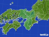 近畿地方のアメダス実況(降水量)(2016年09月25日)
