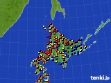 2016年09月25日の北海道地方のアメダス(日照時間)