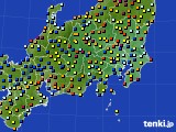 2016年09月25日の関東・甲信地方のアメダス(日照時間)