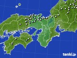 近畿地方のアメダス実況(降水量)(2016年09月26日)