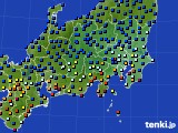 2016年09月26日の関東・甲信地方のアメダス(日照時間)