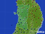 秋田県のアメダス実況(日照時間)(2016年09月26日)