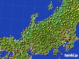 2016年09月26日の北陸地方のアメダス(気温)