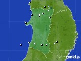 2016年09月27日の秋田県のアメダス(降水量)