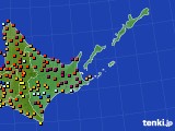 2016年09月27日の道東のアメダス(日照時間)
