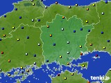 岡山県のアメダス実況(日照時間)(2016年09月27日)