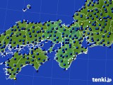 近畿地方のアメダス実況(日照時間)(2016年09月28日)