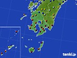 2016年09月29日の鹿児島県のアメダス(日照時間)