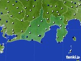2016年09月29日の静岡県のアメダス(風向・風速)