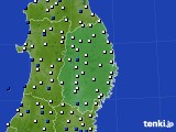 2016年09月29日の岩手県のアメダス(風向・風速)