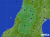 山形県のアメダス実況(風向・風速)(2016年09月29日)
